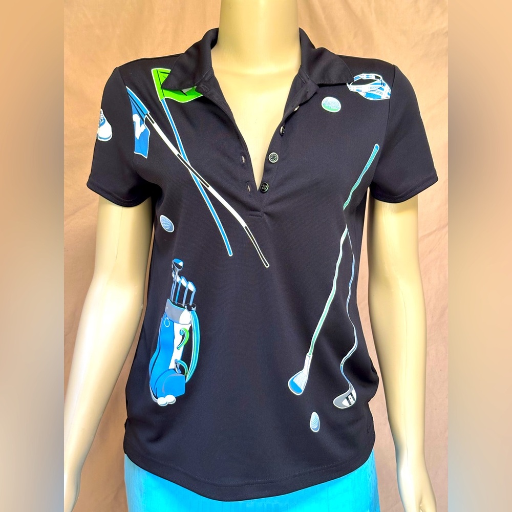 IZOD Dry-fit Golf Print Polo Shirt